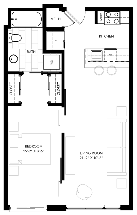 a floor plan for a small house
